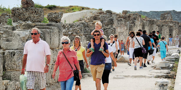 Tourists in Turkey