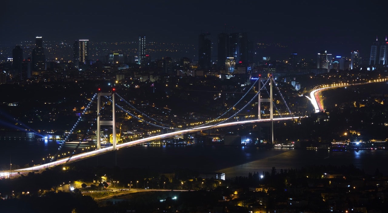 伊斯坦布尔的著名博斯普鲁斯海峡大桥