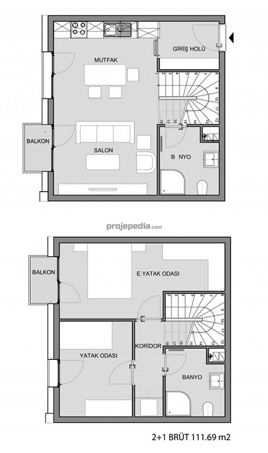 Two bedroom unit