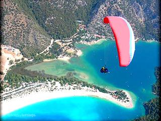 paragliding at oludeniz beach