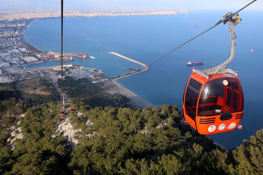 The Tunektepe Cable Car and Landmark Antalya- Turkey