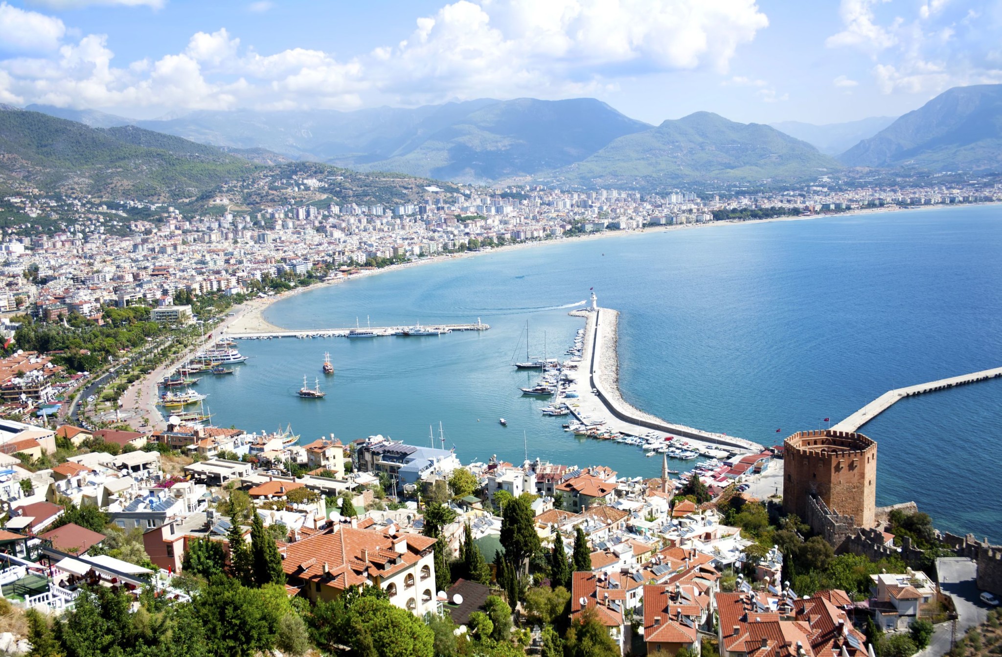 Antalya coastline Turkey