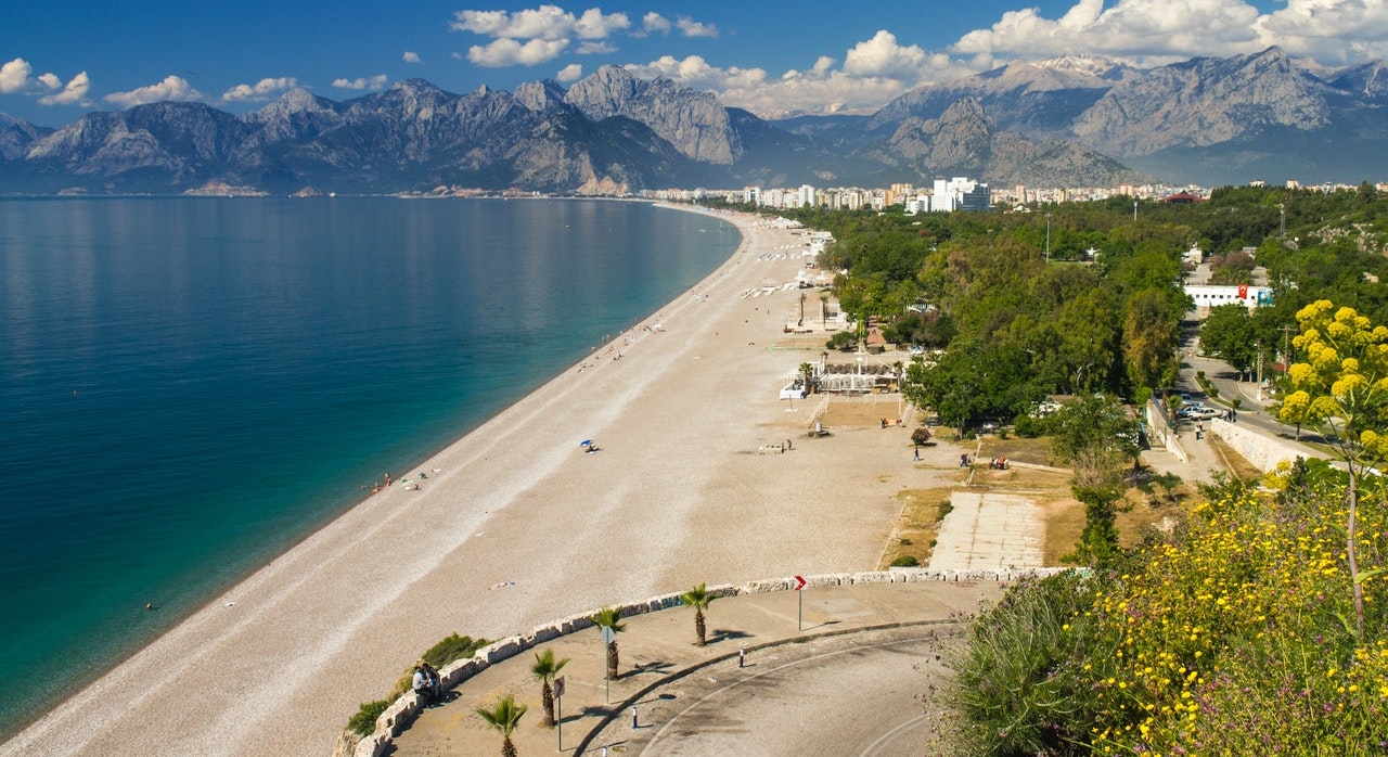 Antalya beach Turkey