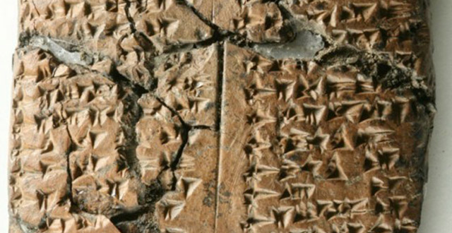2800-year-old clay tablet, Turkey