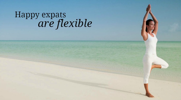 Happy expats are flexible