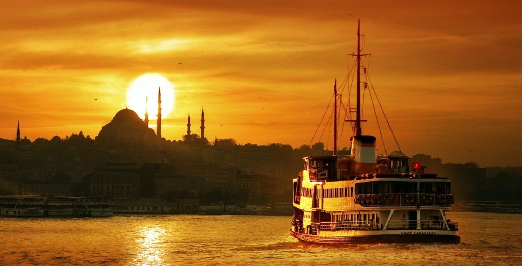 伊斯坦布尔的夕阳