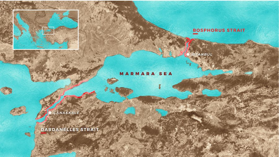Marmara Sea map