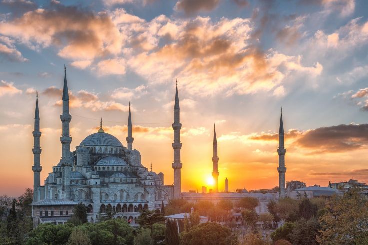 蓝色清真寺，伊斯坦布尔 