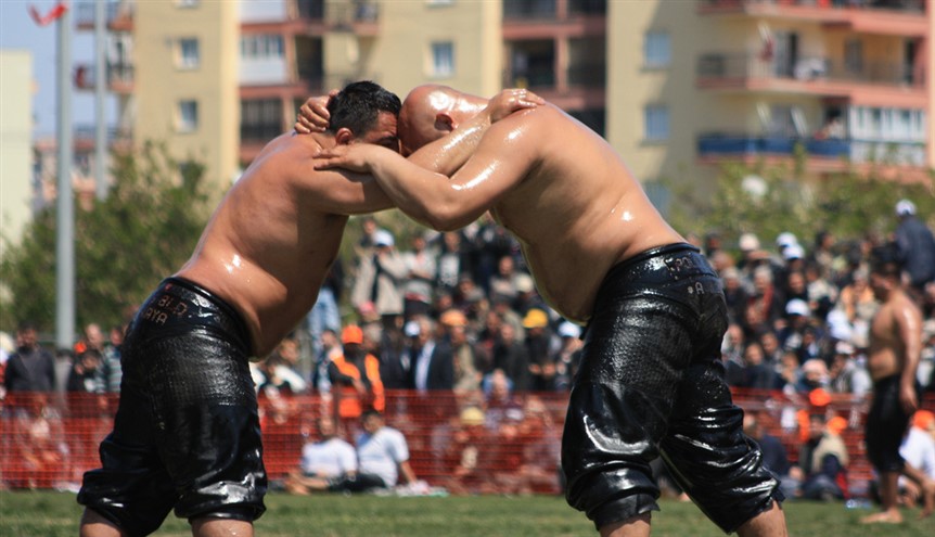 Oil wrestling in Turkey