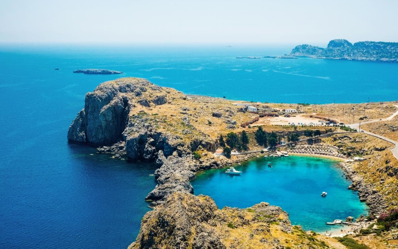 The stunning scenery and historical landscape of Rhodes.