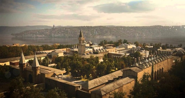 The magnificent Topkapi Palace, overlooking the Golden Horn in Istanbul.