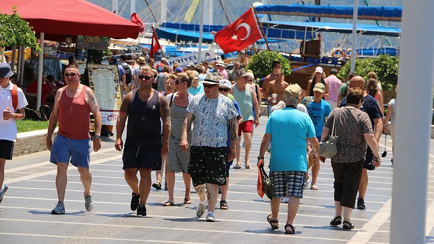 tourists in Turkey