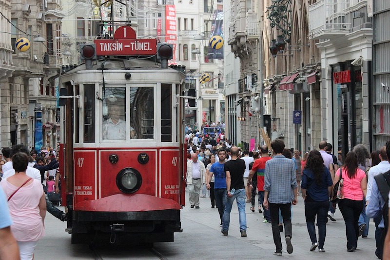 Tourists in Istanbul